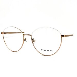 STEFANEL V1-20 - occhiale da vista donna montatura in metallo forma tonda ,una struttura semplice e comoda sottile ed elegante