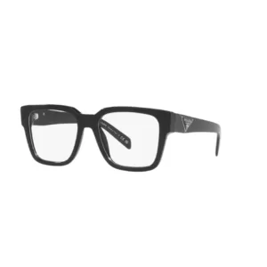 Prada 08ZV: Occhiali da vista unisex neri, ideali per uno stile introverso ed elegante.Prova a graduarli scopri come nella nostra sezione dedicata